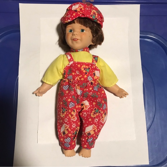 VINTAGE 1990’S WAY OUT TOYS DOLL 9”-FRECKLES TWO TEETH EXPRESSIONS DOLL - Picture 4 of 8